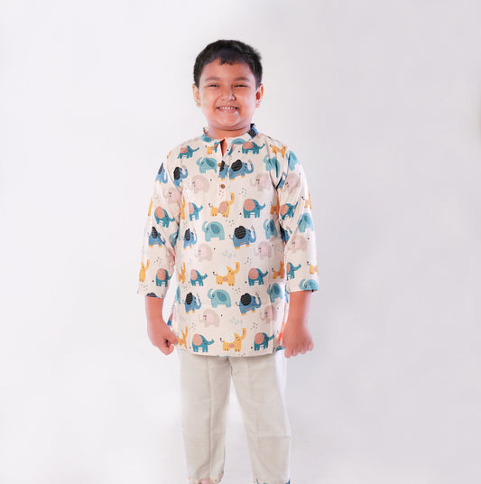 Safari Fun Kurta-Pajama Set